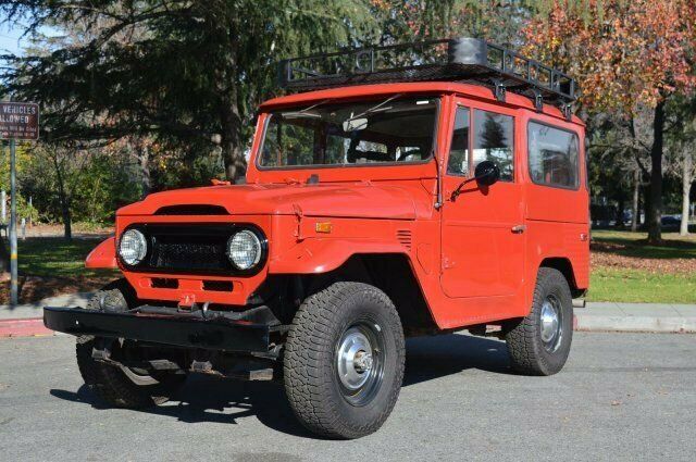 1974 Red Toyota Land Cruiser --
