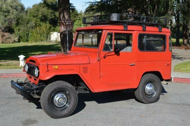 1974 Red Toyota Land Cruiser --