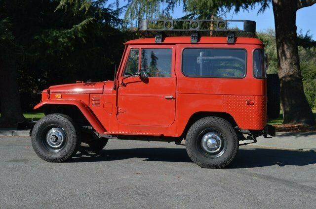 1974 Red Toyota Land Cruiser --