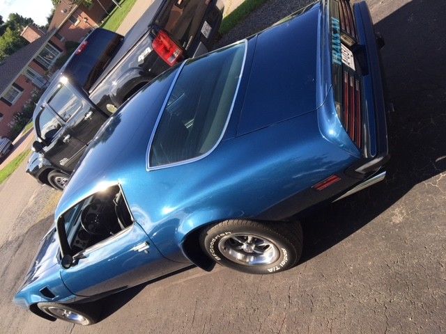 1974 Blue Pontiac Trans Am Coupe
