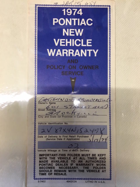 1974 Blue Pontiac Trans Am Coupe