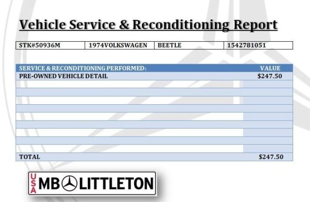 1974 -- Volkswagen Beetle-New Convertible