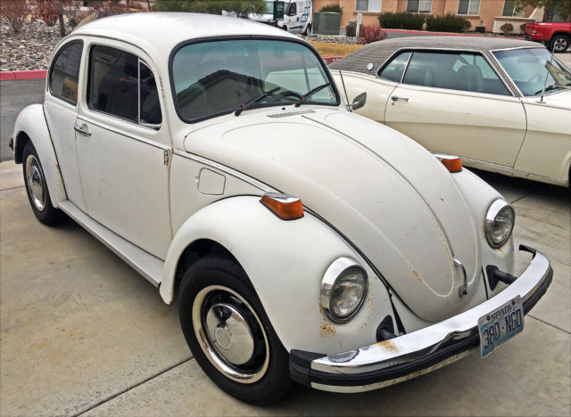 1974 White Volkswagen Beetle - Classic
