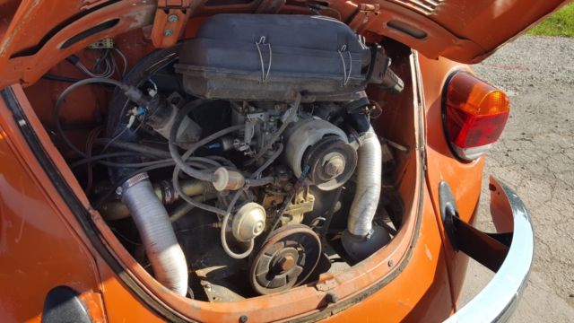 1974 Orange Volkswagen Beetle - Classic Coupe