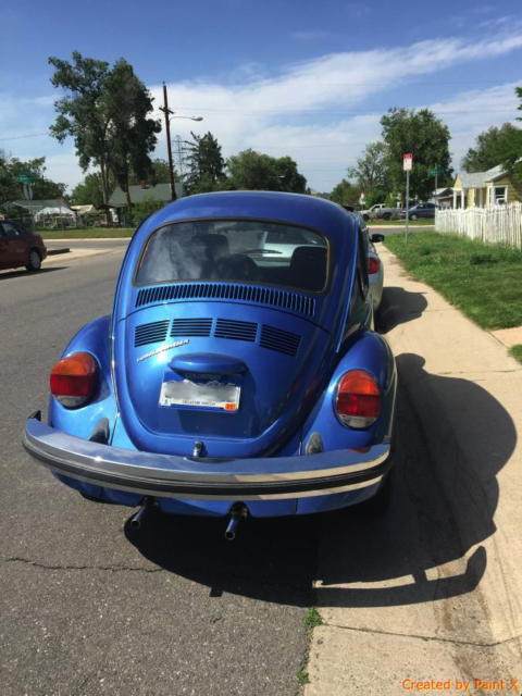 1974 Blue Volkswagen Beetle - Classic