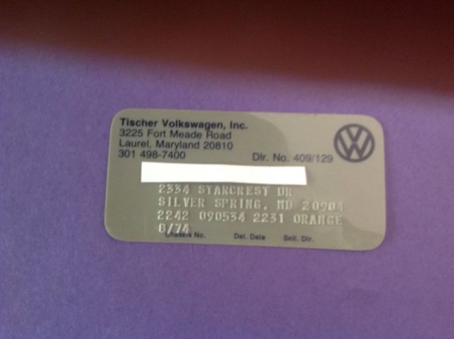 1974 Brown Volkswagen Bus/Vanagon Bus