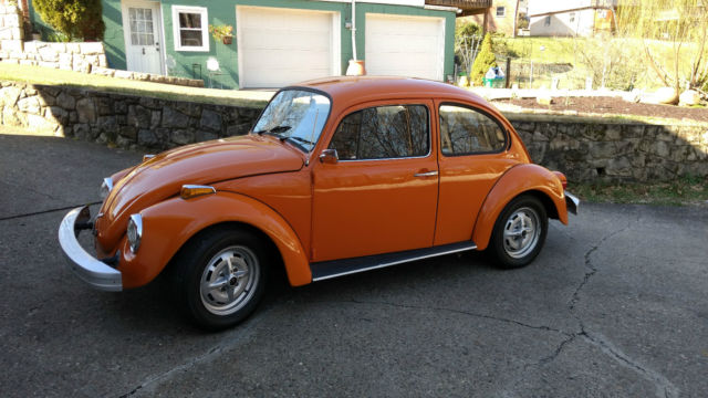 1974 Orange Volkswagen Beetle - Classic Coupe