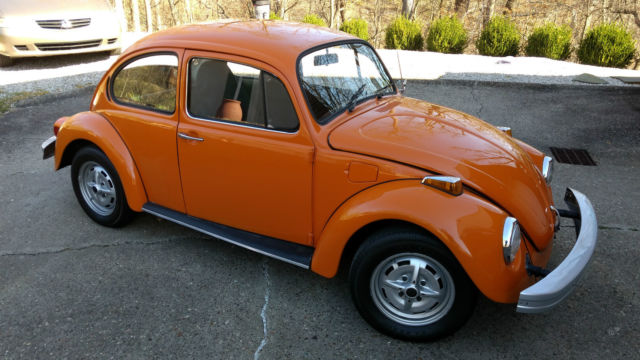 1974 Orange Volkswagen Beetle - Classic Coupe