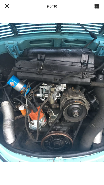 1974 Blue Volkswagen Beetle - Classic Convertible