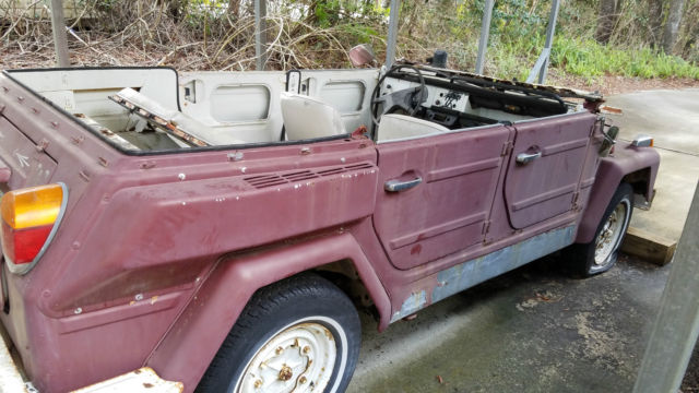 1974 Maroon Volkswagen Thing