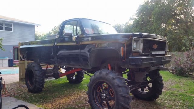1974 Black Chevrolet C20 Standard Cab Pickup