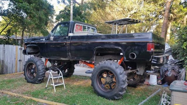 1974 Black Chevrolet C20 Standard Cab Pickup