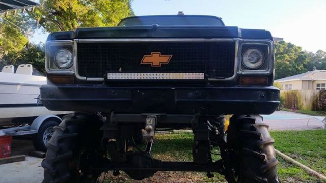 1974 Black Chevrolet C20 Standard Cab Pickup