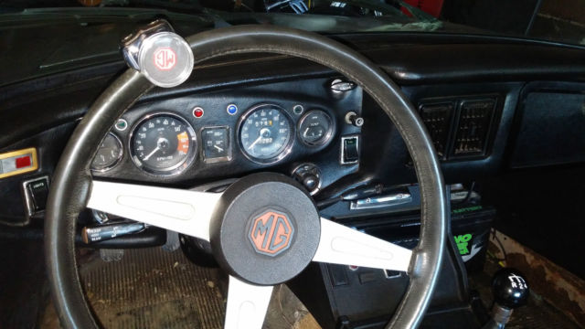 1974 Rattle Can Grey/Navy Stripe MG MGB