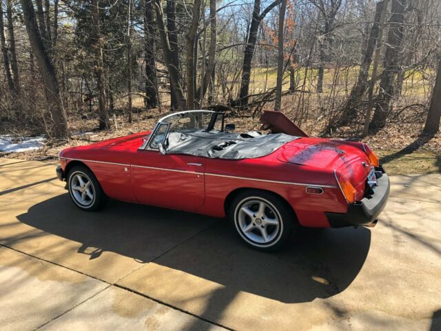 1974 Red MG MGB Convertible