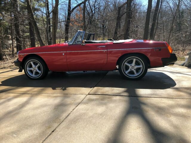1974 Red MG MGB Convertible