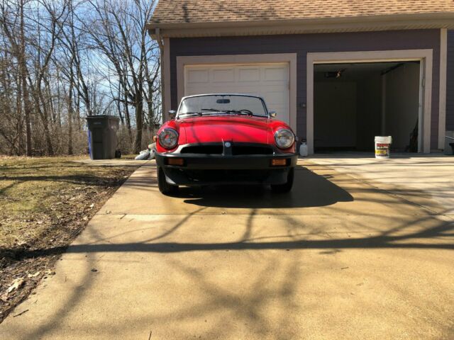 1974 Red MG MGB Convertible