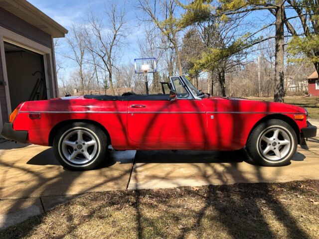 1974 Red MG MGB Convertible
