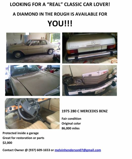 1975 Mercedes-Benz 200-Series