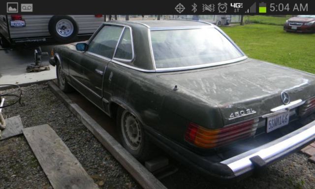 1975 Green Mercedes-Benz SL-Class Convertible