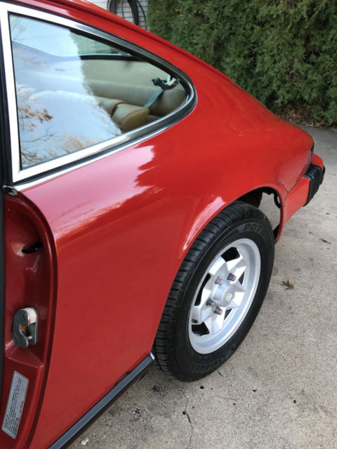 1975 Red Porsche 911 Coupe