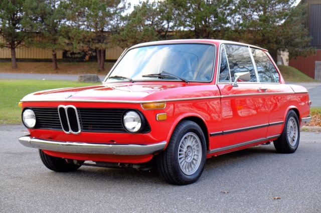 1975 Red BMW 2002 Coupe