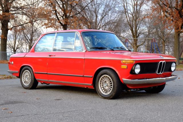 1975 Red BMW 2002 Coupe