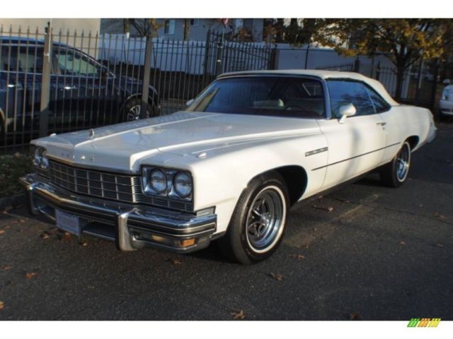 1975 White Buick LeSabre Convertible