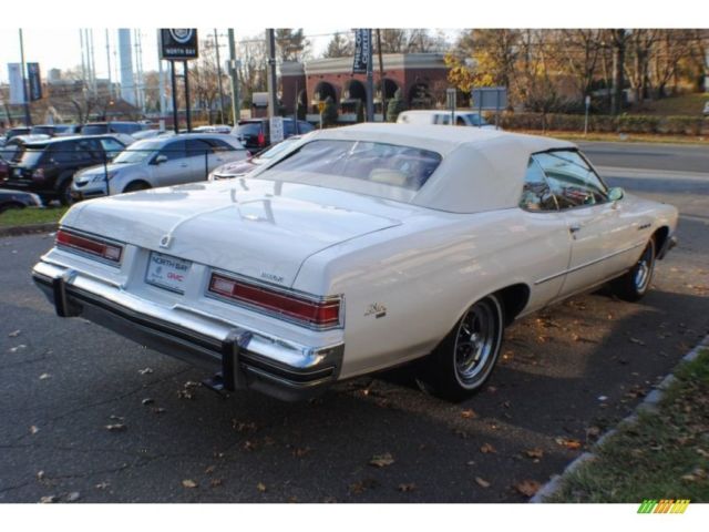 1975 White Buick LeSabre Convertible