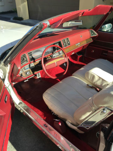 1975 White Buick LeSabre Convertible