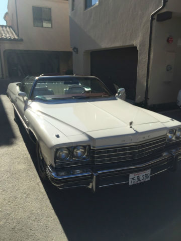 1975 White Buick LeSabre Convertible