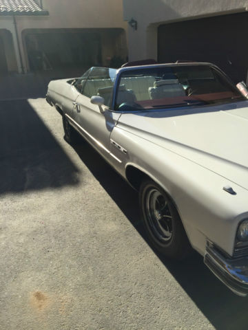 1975 White Buick LeSabre Convertible