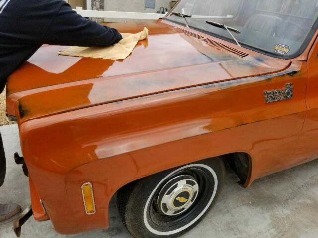 1975 Orange Chevrolet C-10 Cab & Chassis