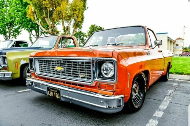 1975 Orange Chevrolet C-10 Cab & Chassis