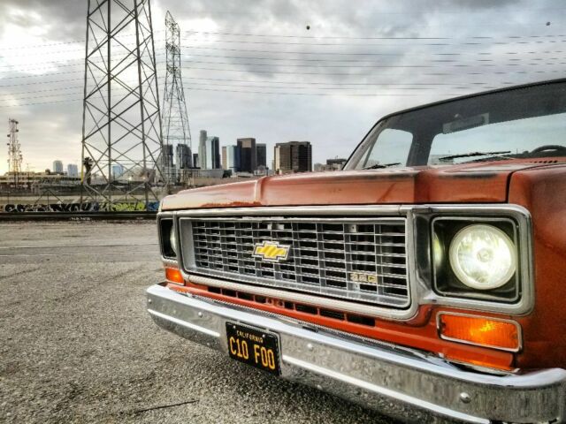 1975 Orange Chevrolet C-10 Cab & Chassis