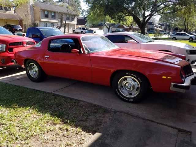 1975 Red Chevrolet Camaro Coupe