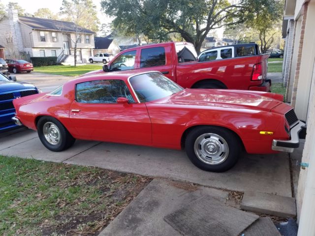 1975 Red Chevrolet Camaro Coupe