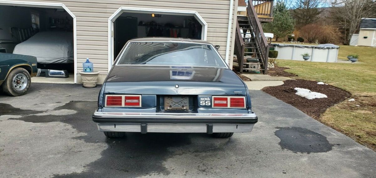 1975 Blue Chevrolet Nova Coupe