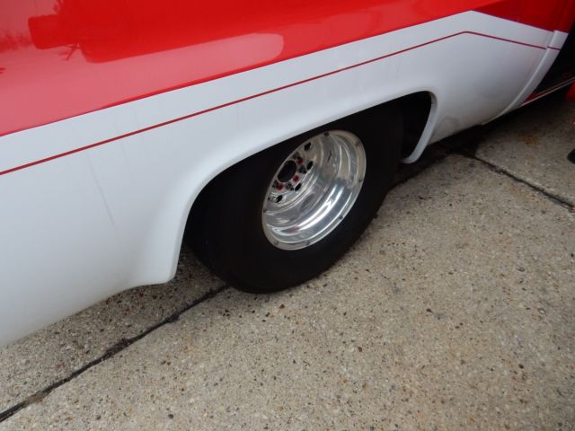 1975 Red Chevrolet C-10 Extended Crew Cab Pickup