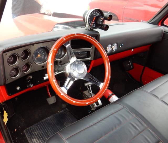 1975 Red Chevrolet C-10 Extended Crew Cab Pickup