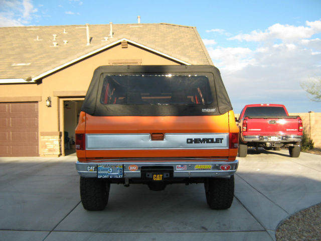 1975 Orange Chevrolet Blazer SUV