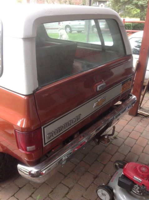 1975 Orange Chevrolet Blazer Convertible