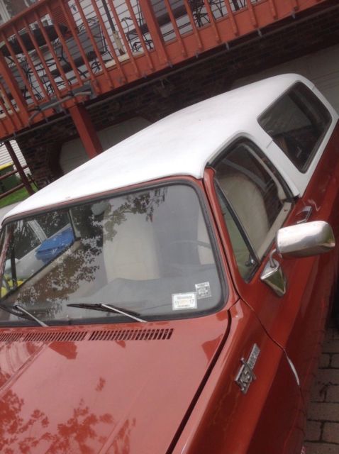 1975 Orange Chevrolet Blazer Convertible