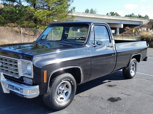 1975 Black Chevrolet C-10 --