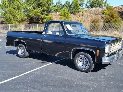 1975 Black Chevrolet C-10 --