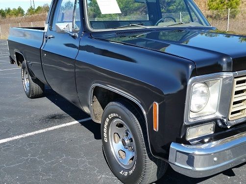 1975 Black Chevrolet C-10 --