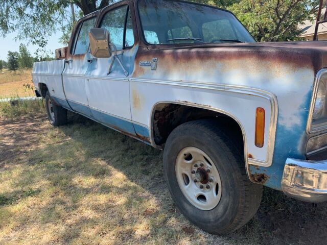 1975 Blue Chevrolet C/K Pickup 2500 Crew Cab Pickup