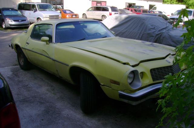 1975 YELLOW Chevrolet Camaro Coupe