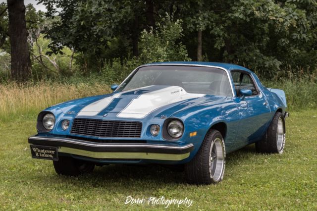1975 Blue Chevrolet Camaro Fastback