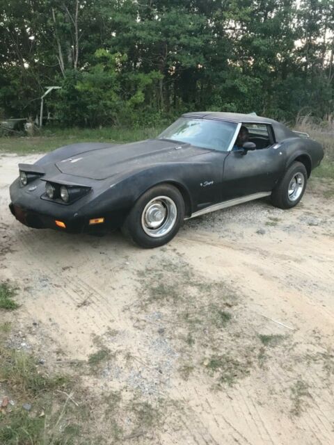 1975 Black Chevrolet Corvette T Top